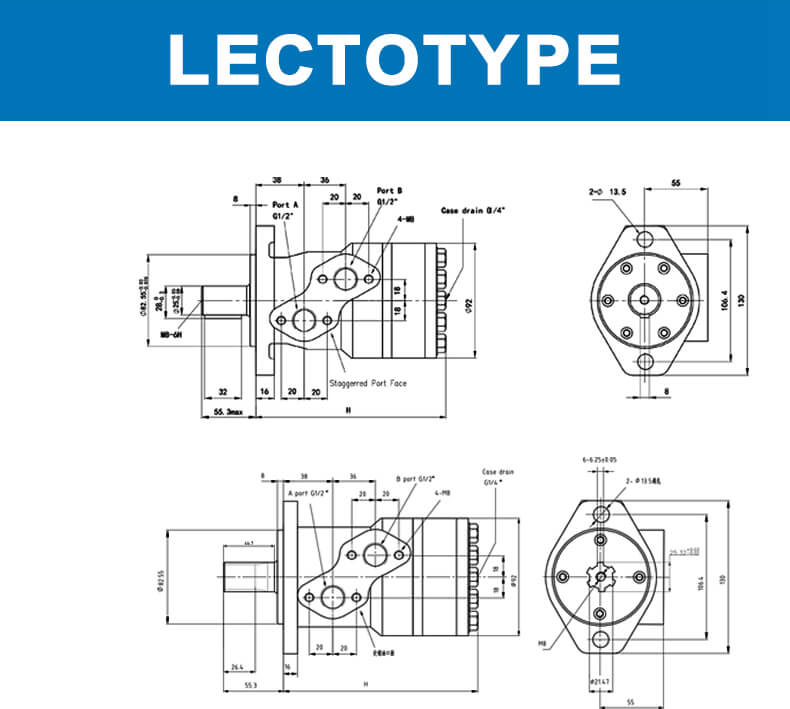 OMP series hydraulic motor