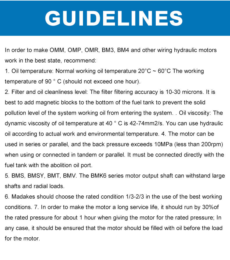 BM4 series hydraulic motor